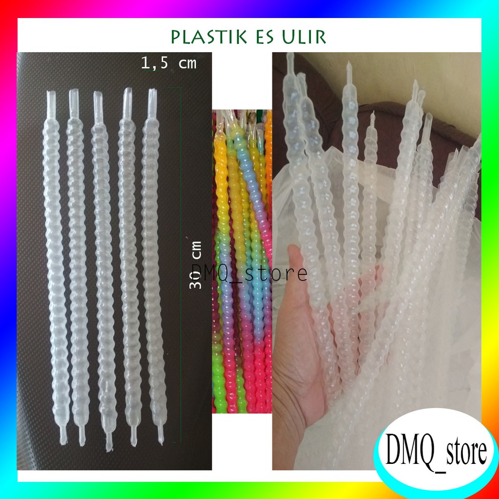 Plastik Es Ulir 50 pcs / Plastik Es / Plastik Ulir / Plastik Pensil /Plastik Wawan / Plastik Pudot