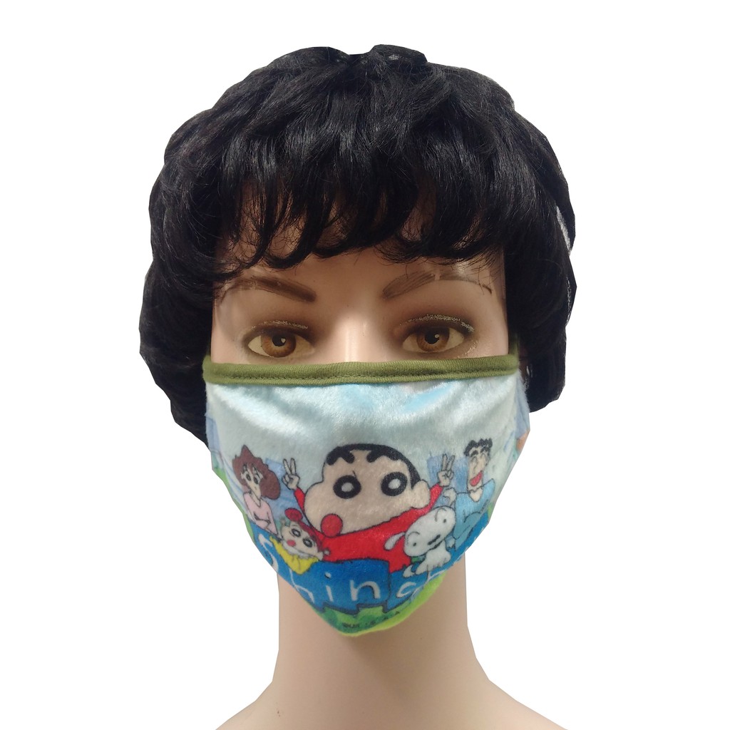 

Masker Anak - Masker Kain 3 Lapis/ply - Katun -Kartun Crayon Shinchan Sincan