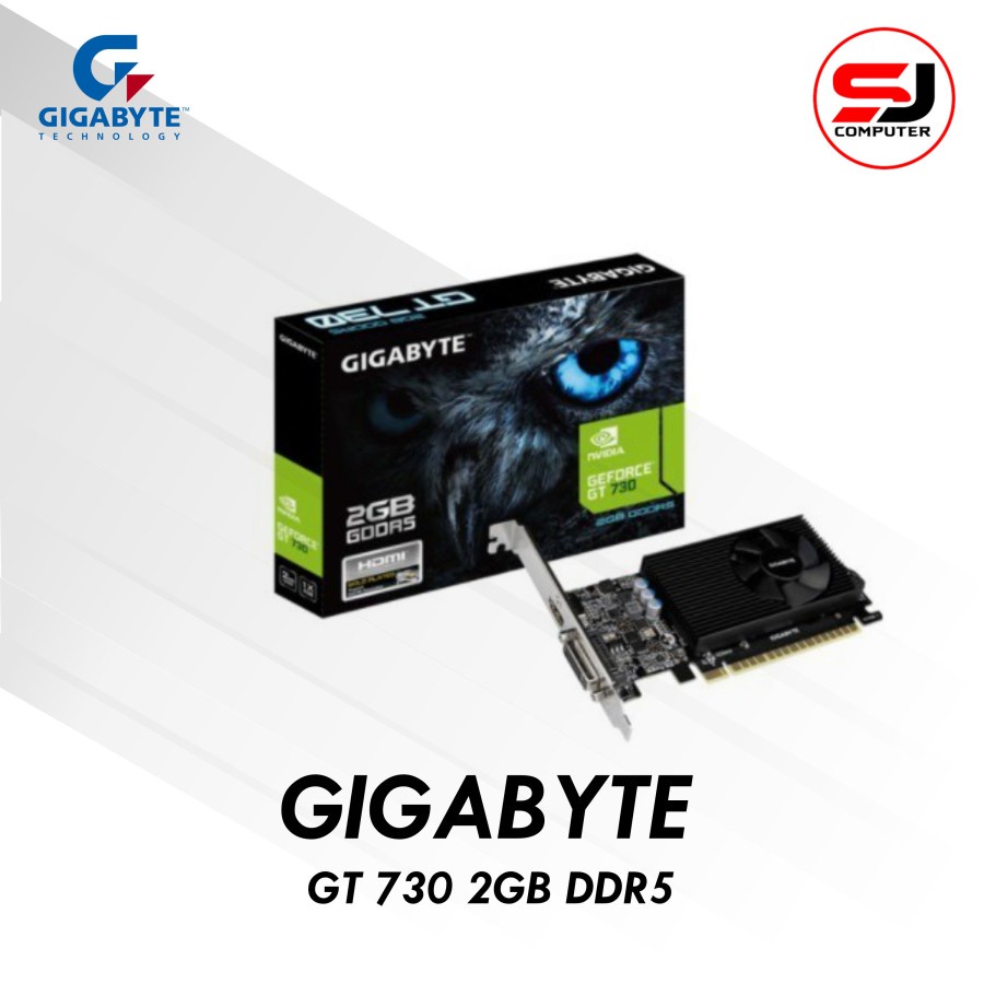 VGA Gigabyte GeForce GT 730 2GB DDR5 GV-N730D5-2GL Garansi Resmi