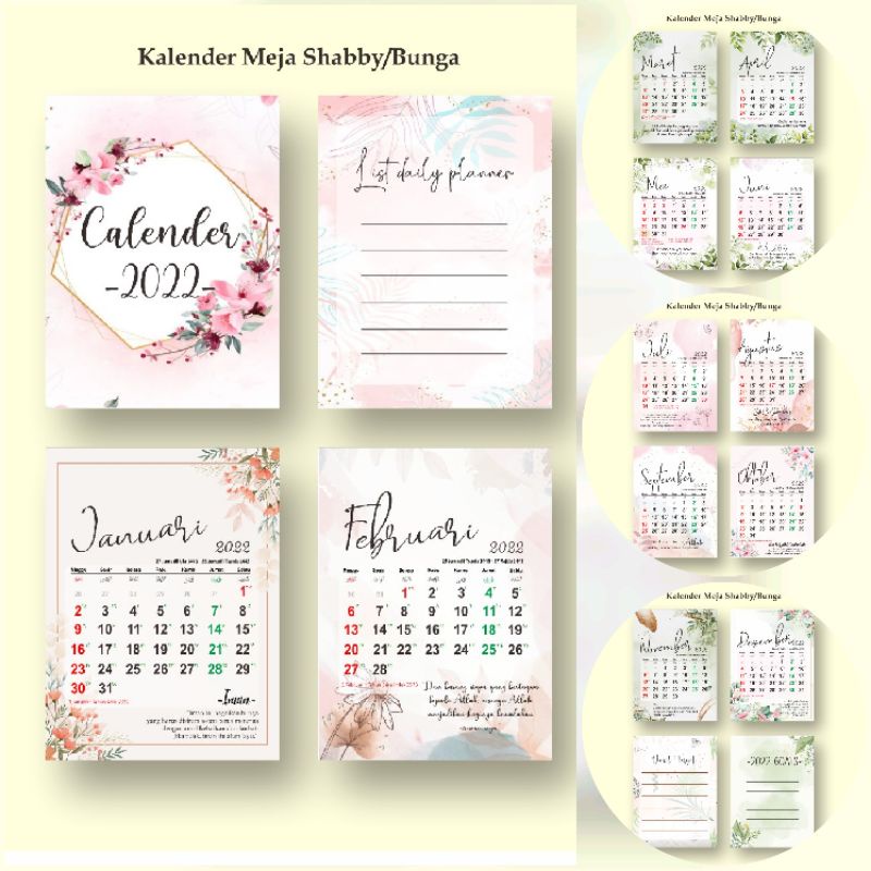 

Kalender estetik 2022
