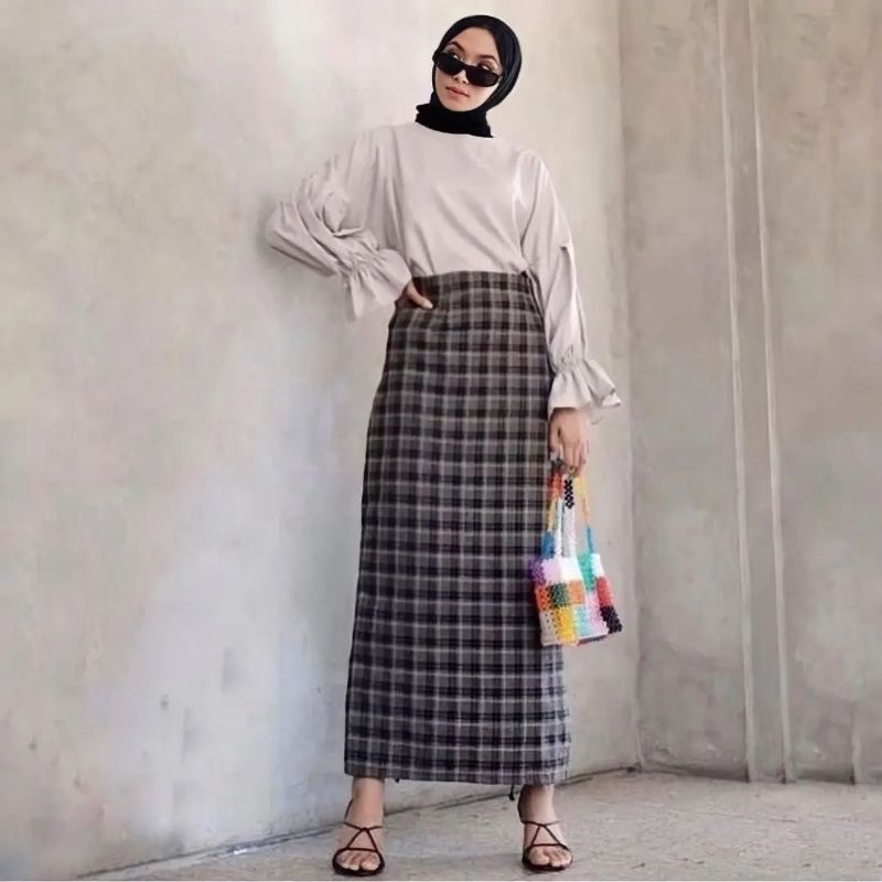 ROK SPAN KOREAN STYLE | ROK PANJANG WANITA