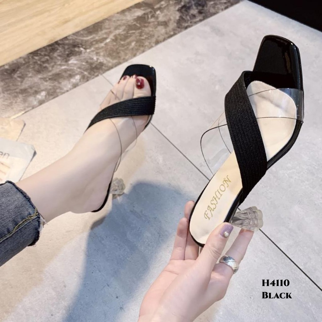 RESTOCK WYN HIGH HEELS SLOP FASHION KOREA H4110