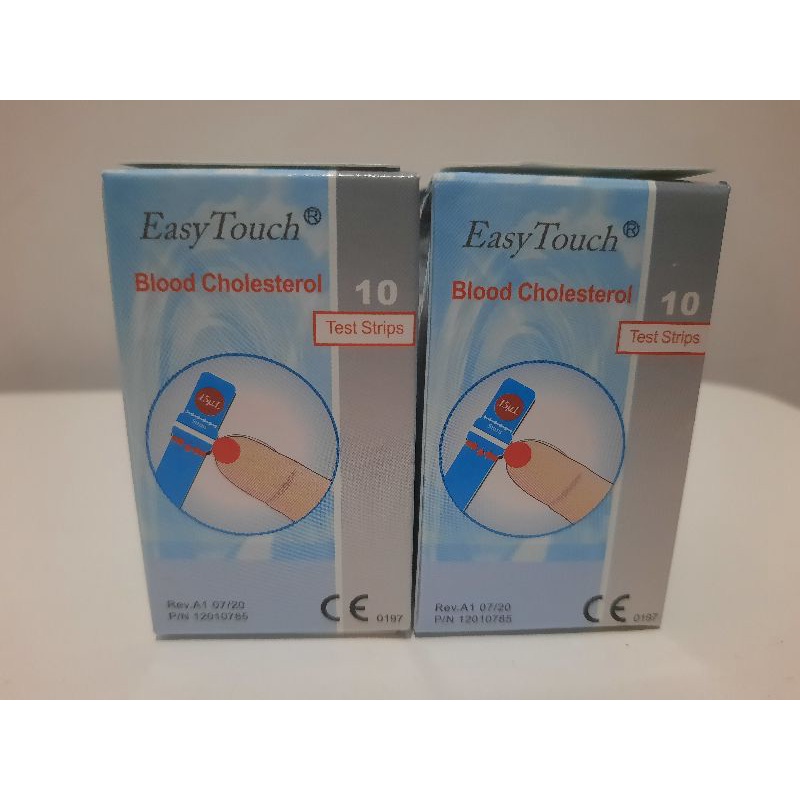 Easy Touch Cholesterol Strip Blood 10 test strip / Blood Strip Cholesterol 10 pcs