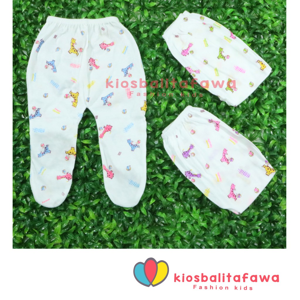 (ISI 6-12 PC) Celana Bayi Tutup Kaki 0-3 Bulan / SNI Perlengkapan Baju Bayi New Born Celana Panjang Baby Laki Perempua Kiosbalitaprillia