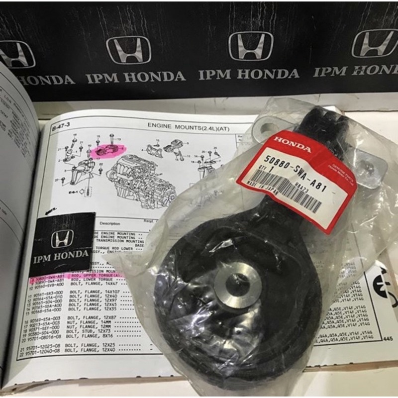 50880 SWA Engine Mounting Dudukan Mesin Kanan Atas Honda CRV GEN 3 RE1 RE3 2007 2008 2009 2010 2011 2012 Matic AT / Manual MT