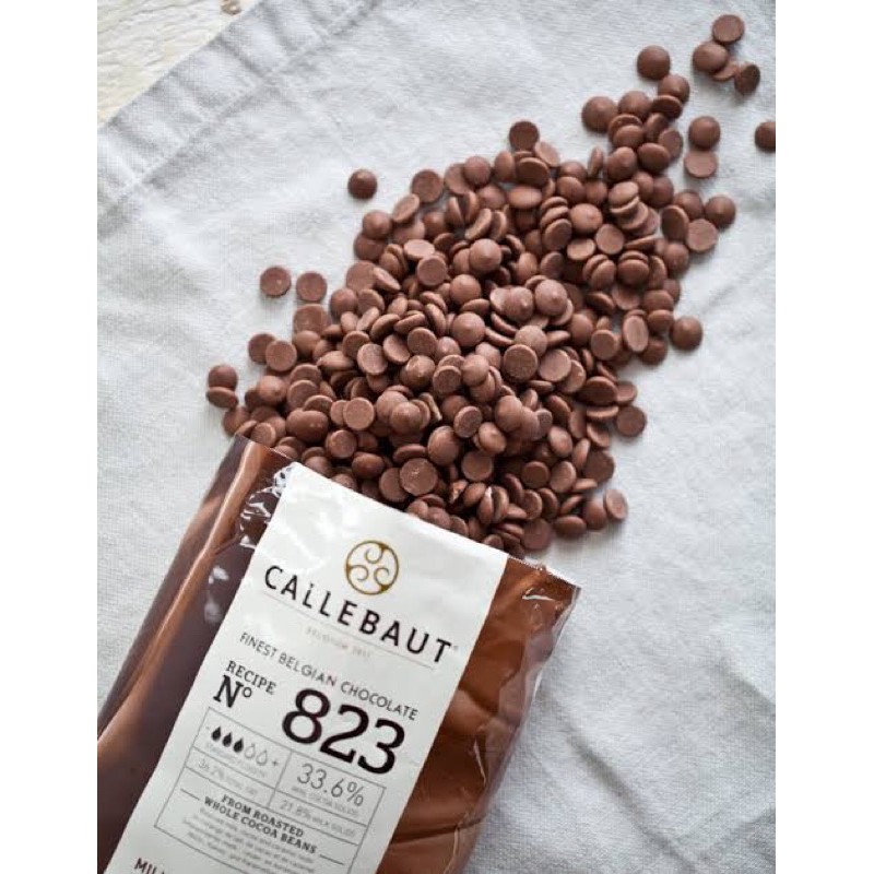 1 KG Callebaut Milk 823 / 33,6% Chocolate Couverture Kemasan Asli 1 KG