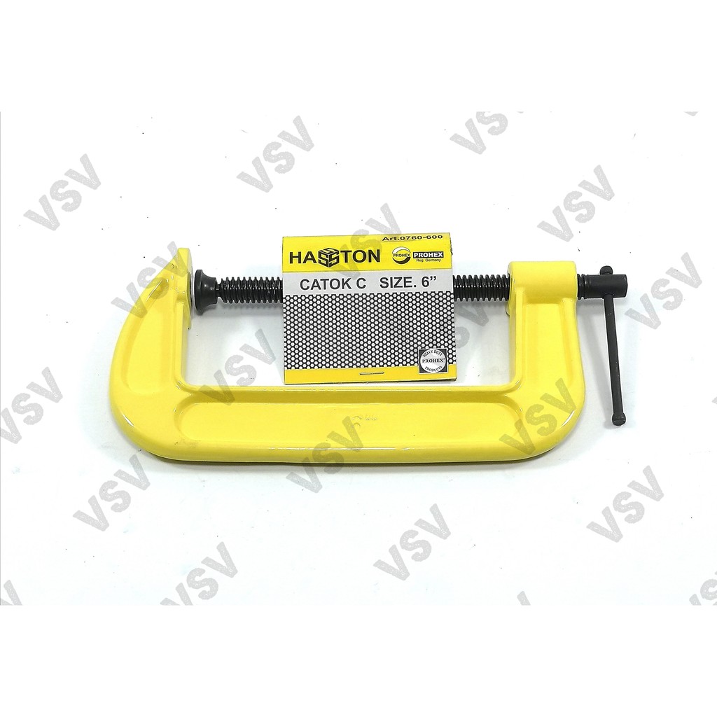 Hasston Klem C 6&quot; 0760-600 Catok C Penjepit Clamp C Heavy Duty