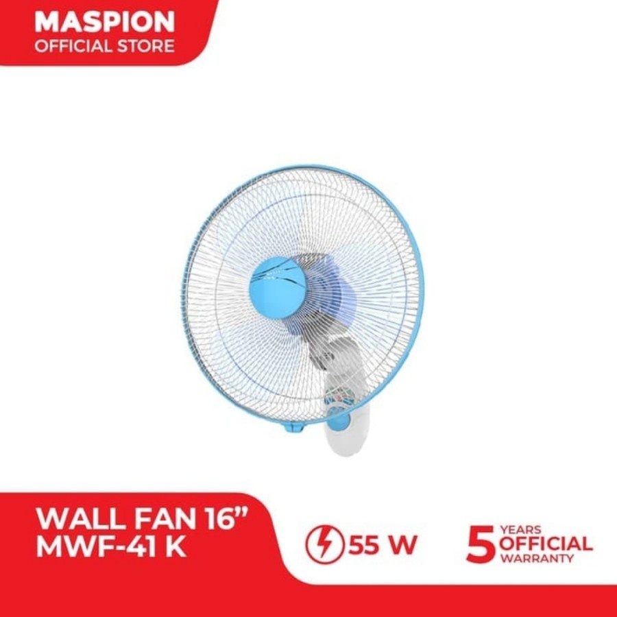 MASPION Kipas Angin Wall Fan 16&quot; MWF 41 K - Garansi Resmi 1 Tahun