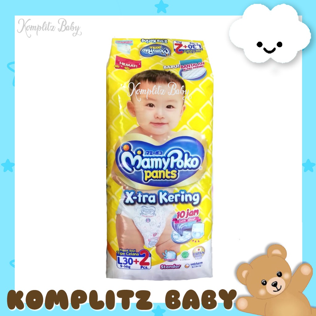 Mamy Poko Pants xtra kering / Standar / S40 / M34/ L30