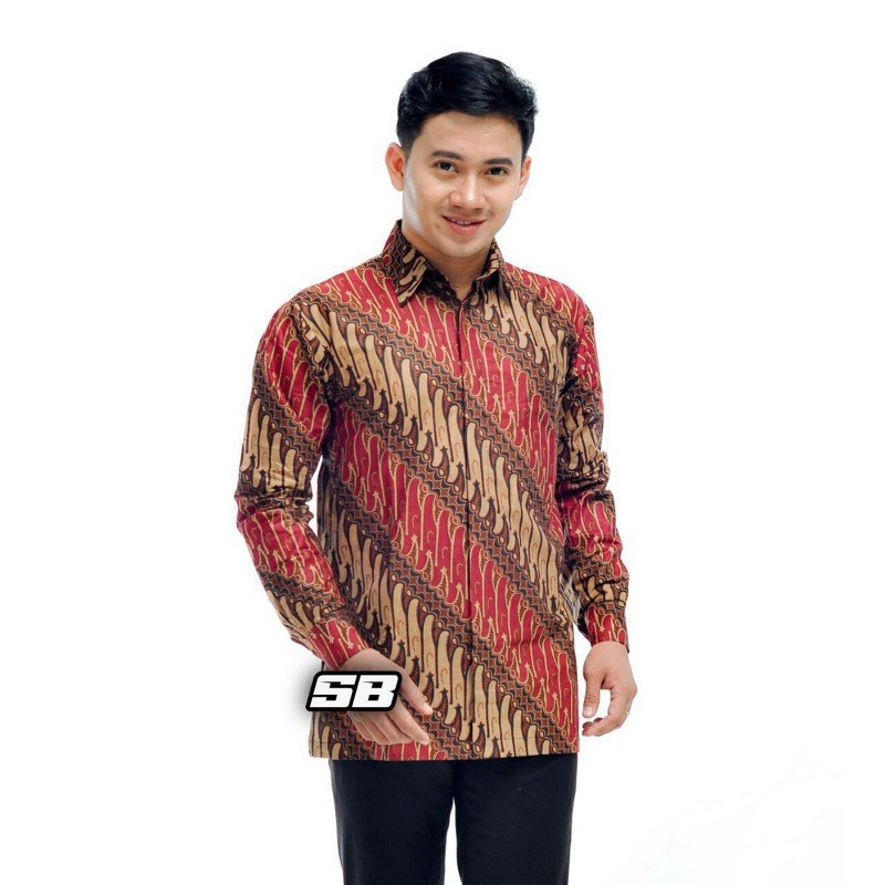 BATIK PRIA LENGAN PANJANG BAJU BATK BATIK PEKALONGAN MODEL TERBARU