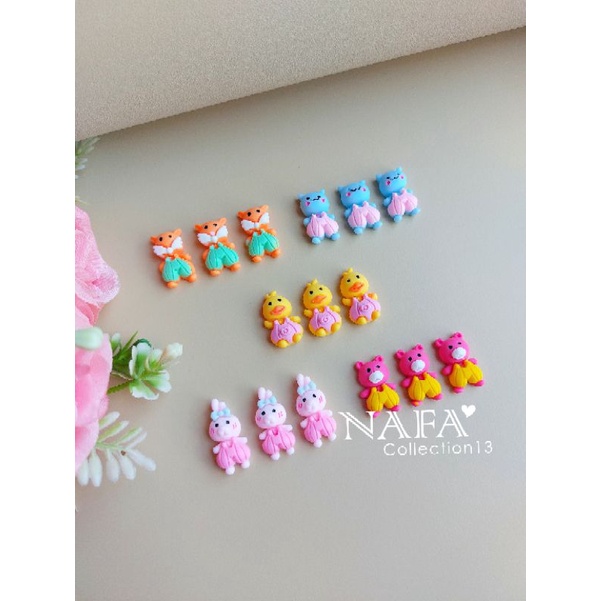 (10pcs) Clay animal cute