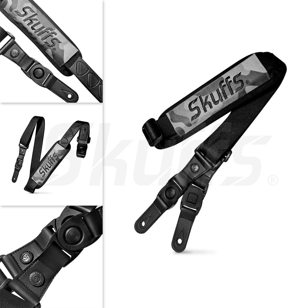 strap gitar akustik elektrik bass motif camo by skuffs