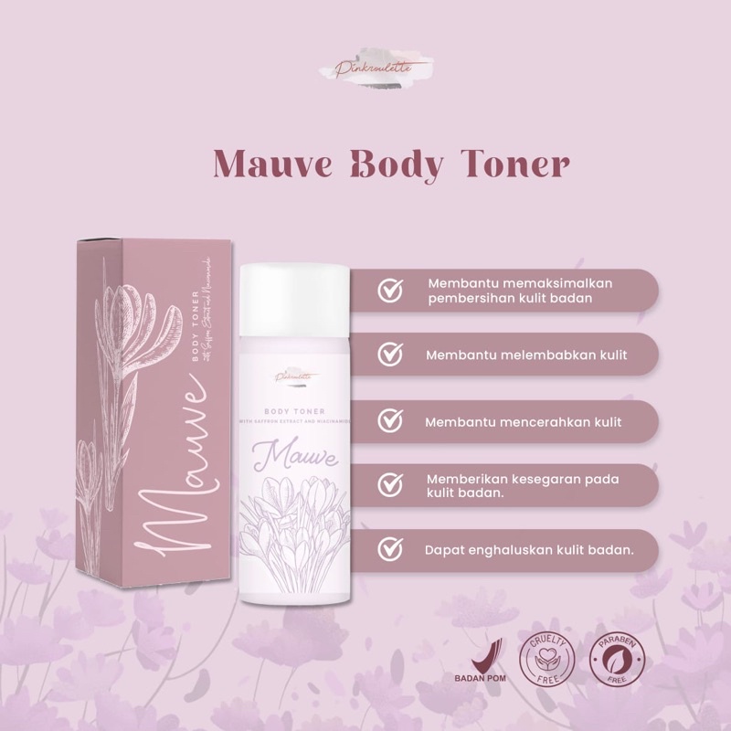 [READY STOCK] PINKROULETTE MAUVE BODY TONER
