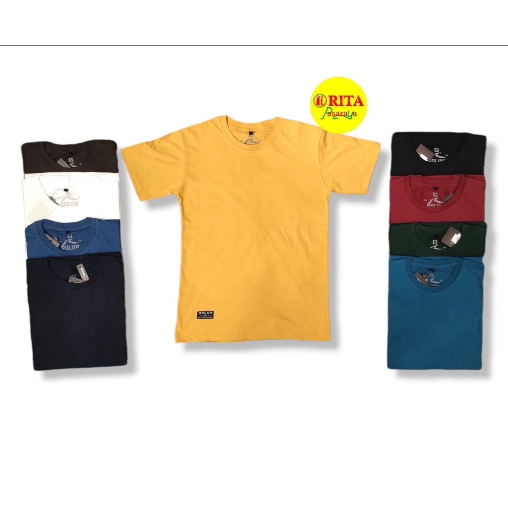 Rolun Misstitan Kaos Polos Lengan Pendek Plain Color