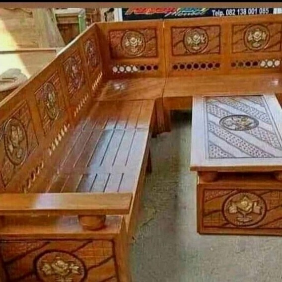 Kursi mebel Jepara meja dan kursi kayu jati kursi tamu ukir kayu jati