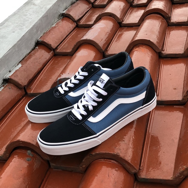 vans ward suede canvas navy