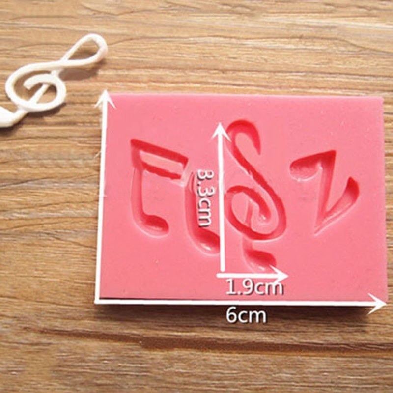 3D Silicone Mold Fondant Cake Decorate - Music Notes