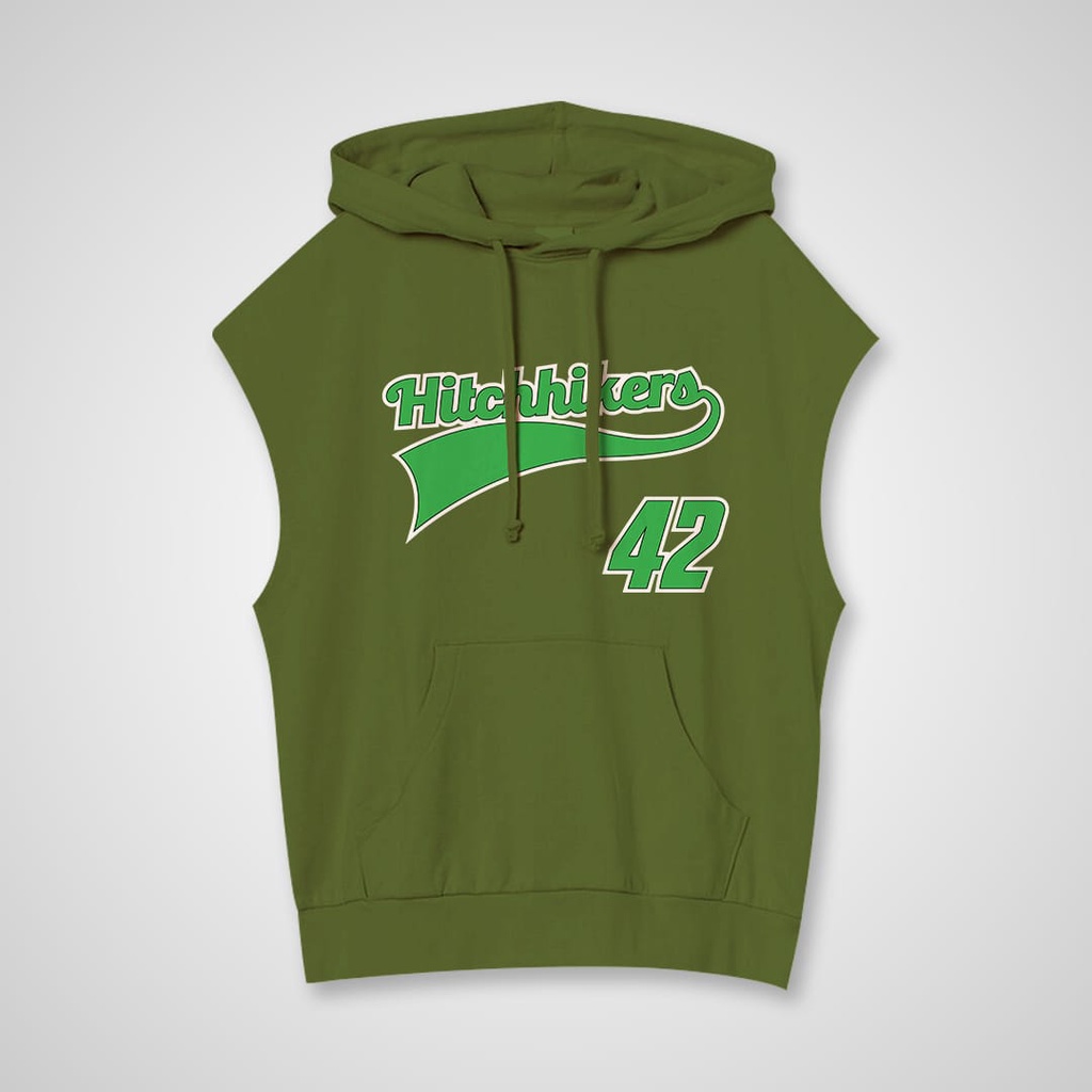SLEEVELESS UNISEX HITCHHIKER 42 / ROMPI HOOIE UNISEX FLEECE TEBAL LEMBUT TERBARU'
