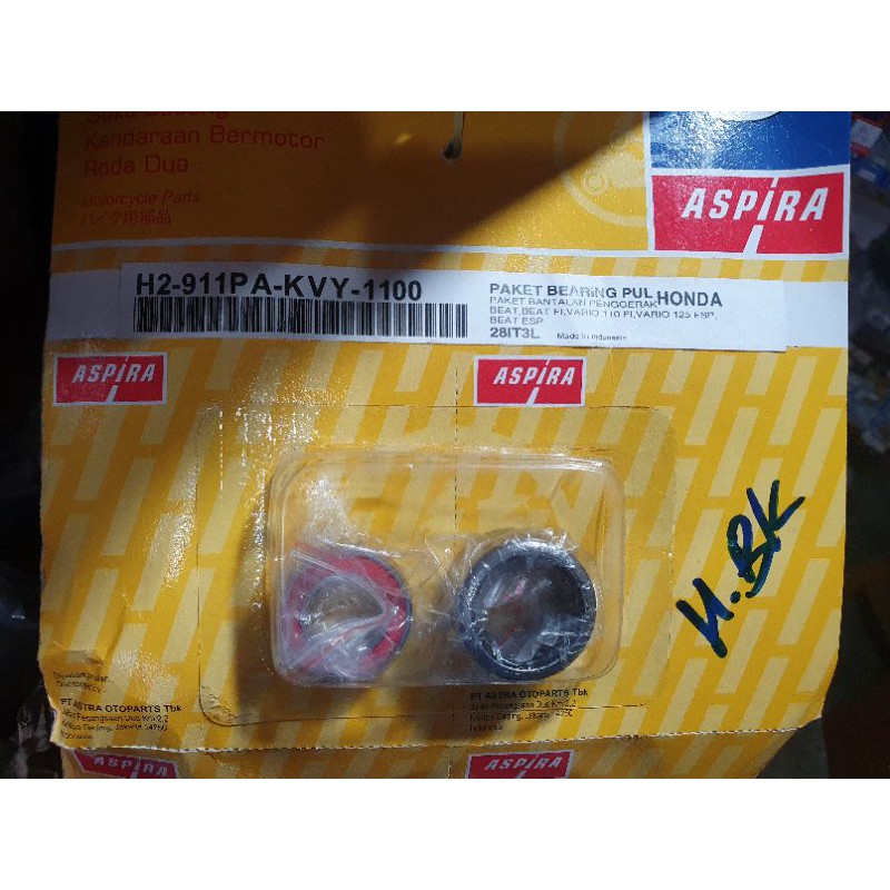 BEARING LAHAR PULLY BEAT, SCOPPY, SPACY, VARIO ASPIRA