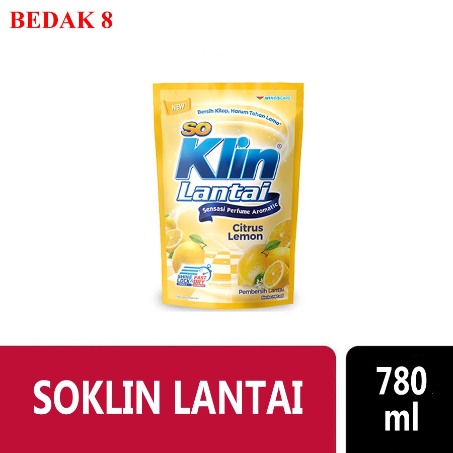 Soklin Pembersih Lantai/ So Klin Pembersih Lantai  780 ml