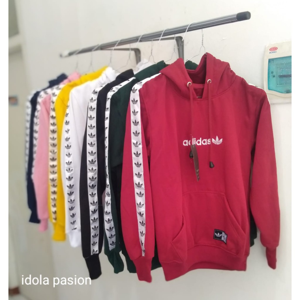 [ Bayar Ditempat ] Jaket Anak / Sweater Hoodie Adidas Tnt Maroon Anak Usia 6-12 Tahun Bahan Tebal