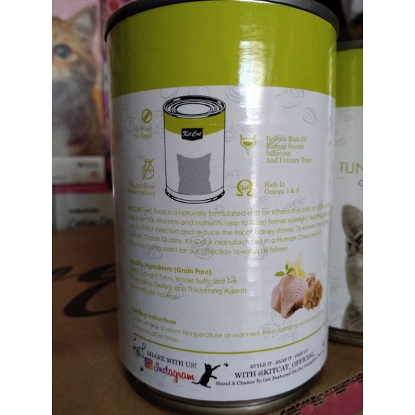 KIT CAT Kaleng 400 Gram - Makanan Kucing Basah