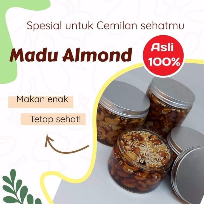 Madu Yaman Kacang Almond Wijen Kacang Mede 250 Gram