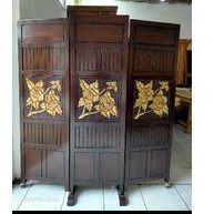 PARTISI PENYEKAT RUANGAN KREPYAK KAYU JATI MEBEL JEPARA ASLI KAYU JATI TERBARU TERLARIS