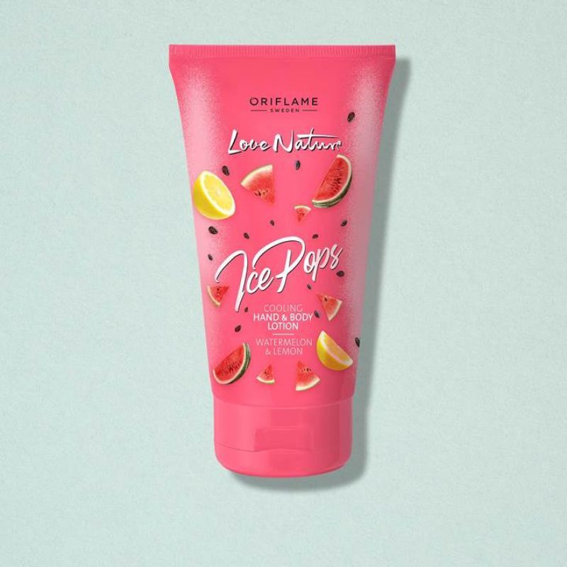 Love Nature Ice Pops Cooling Hand&amp;Body Lotion Watermelon&amp;Lemon