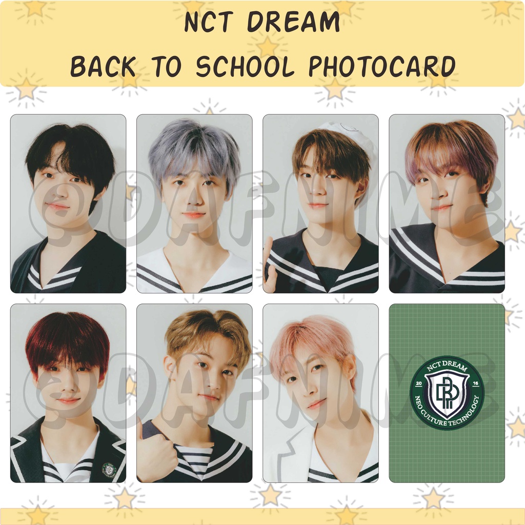 NCT DREAM BACK TO SCHOOL EDITION PHOTOCARD UNOFFICIAL