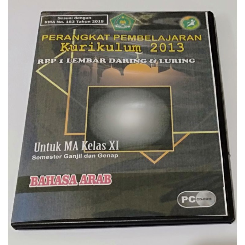 CD RPP Bahasa Arab MA Kelas XI Sebelas Sesuai KMA 183 2019 RPP 1 LEMBAR DARING LURING semester 1 & 2