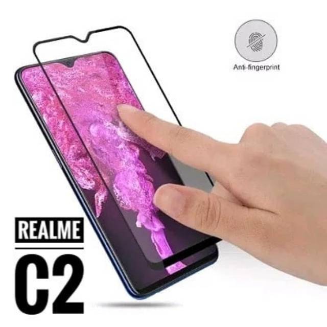 Tempered glass realme C2/ A1k fullCover