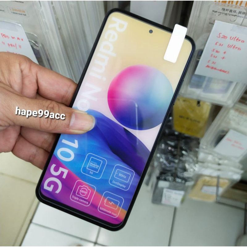 Xiaomi Redmi Note 10 5G tempered glass anti gores kaca bening