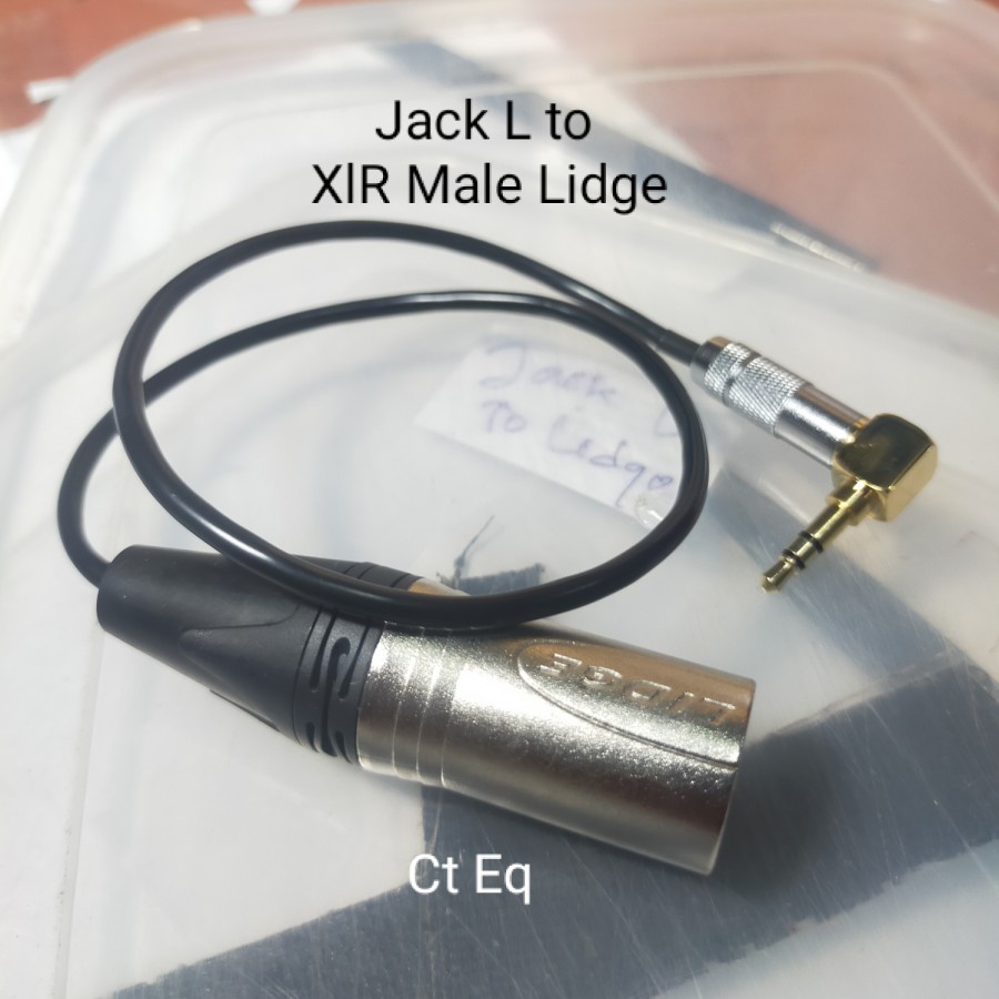 Xlr male to jack L 3.5 mm kabel canare L2B2AT jack L 3,5mm