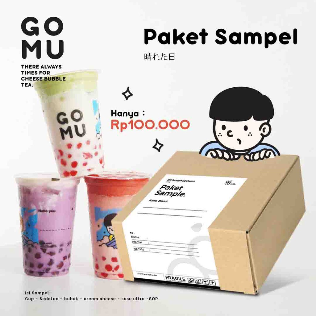

Paket Sampel Gomu Cheesetea