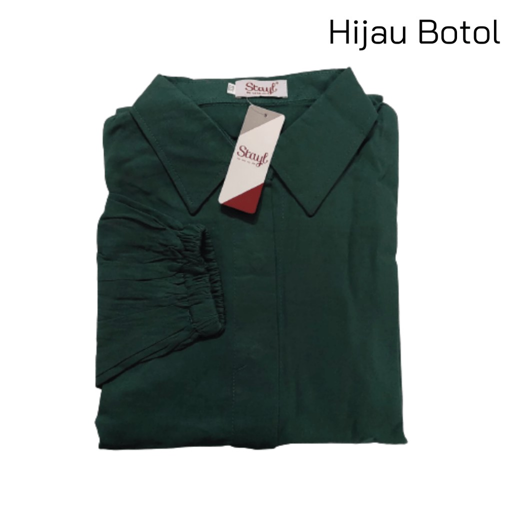 LD 100 - 120 ( FIT TO 3XL ) Atasan bigsize kemeja wanita jumbo baju kerja wanita rania stayl-8