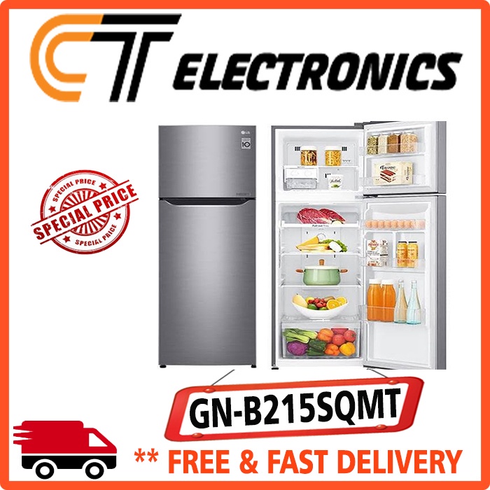 BIG SALE LG GN-B215SQMT KULKAS 2 PINTU INVERTER GNB215SQMT GNB215 215SQMT