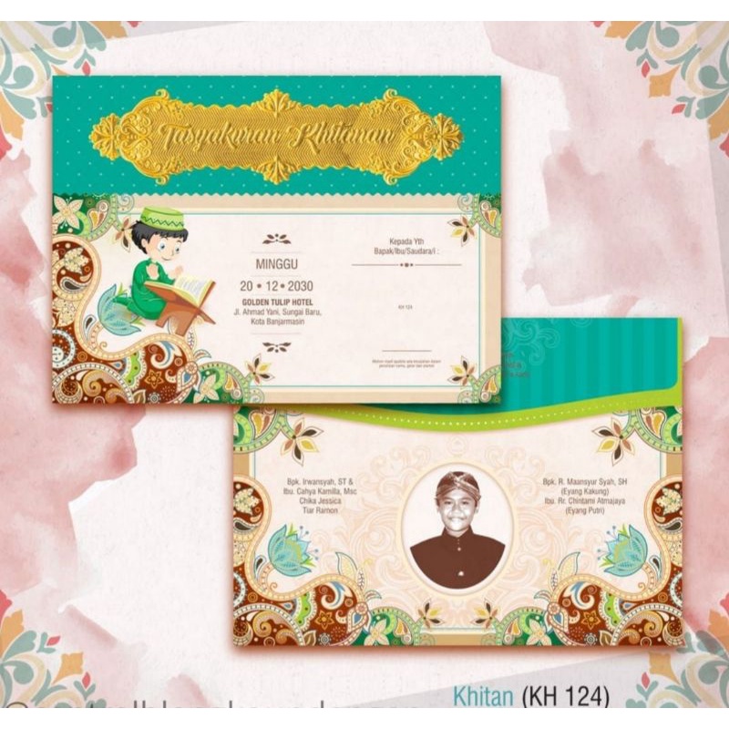 Blangko Undangan Khitan Murah New Khitan KH 124