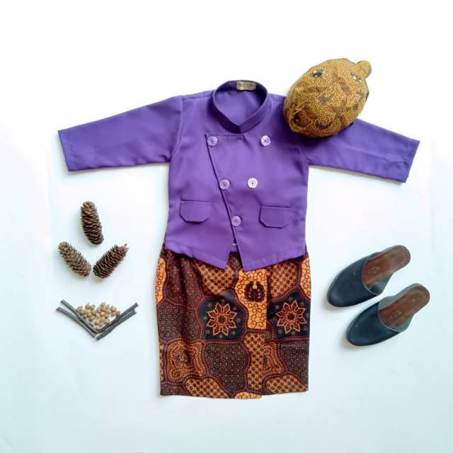 Ethnickidswear Beskap Anak Setelan Beskap Batik Baju Dalang Baju Adat Jawa Baju Tradisional