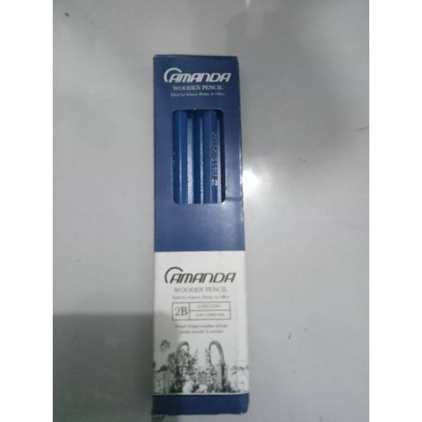 

pensil amanda 12 pcs pensil kayu pensil 2b