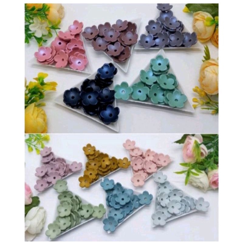 Kelopak Cangkang 16mm Cangkang Bunga Sakura Kelopak Bunga Sakura Gradasi Kelopak Bunga Sakura Doff M