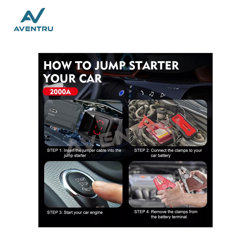 Power Bank Jumper Aki Mobil Truk Kapal Portable Car Jump Starter