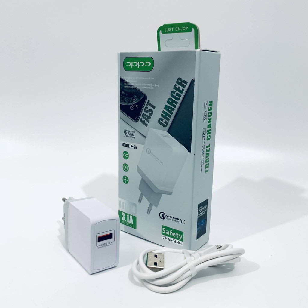 Charger P-26 Oppo Fast Charging QC 3.0