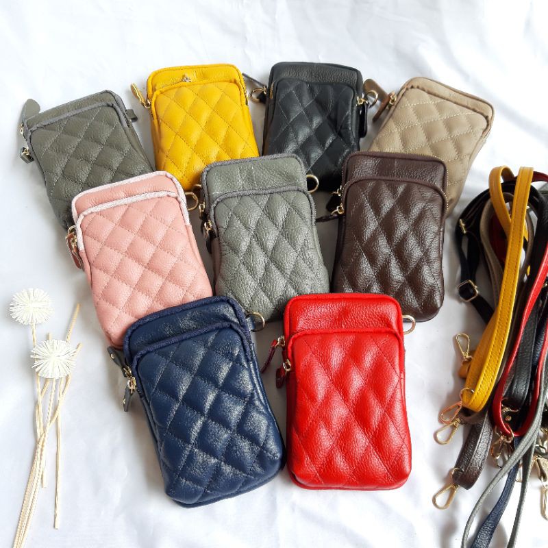 tas hp mini /tas kulit asli/tas kulit murah/tas papirut