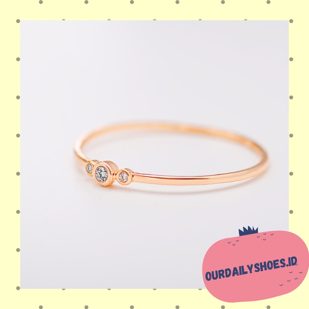 ★ODS★K34 Cincin Mutiara Gaya Simple Untuk Wanita