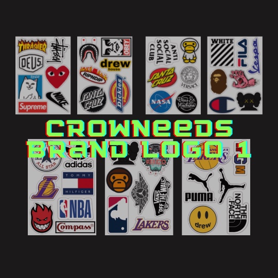 

(BRAND LOGO 1) - STICKER TUMBLR AESTHETIC | STIKER TUMBLR | STIKER AESTHETIC | STICKER CUTTING