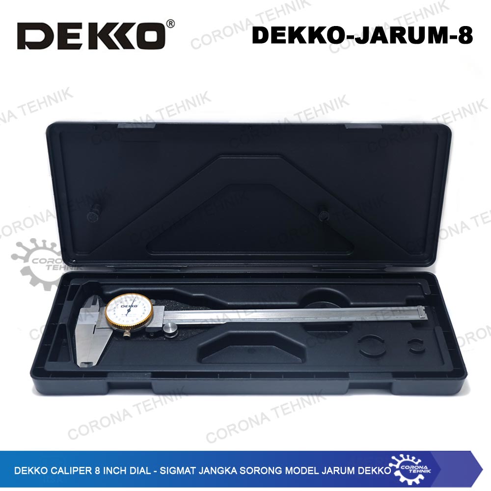 Sigmat Jangka Sorong Model Jarum Dekko  - Dekko Caliper 8 Inch Dial