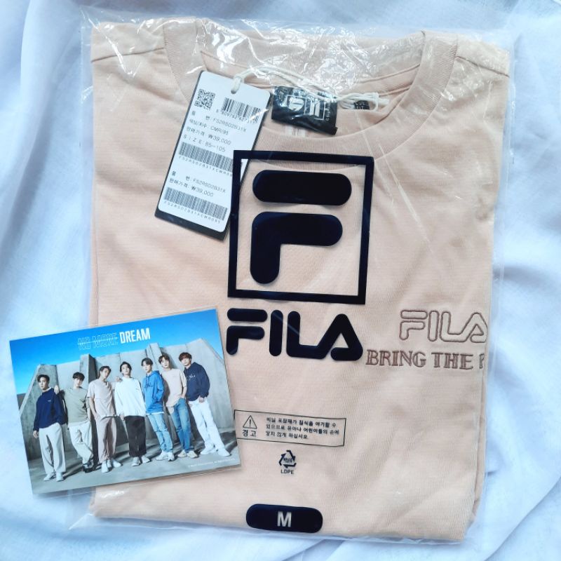 BTS FILA ON T-SHIRT KAOS RM