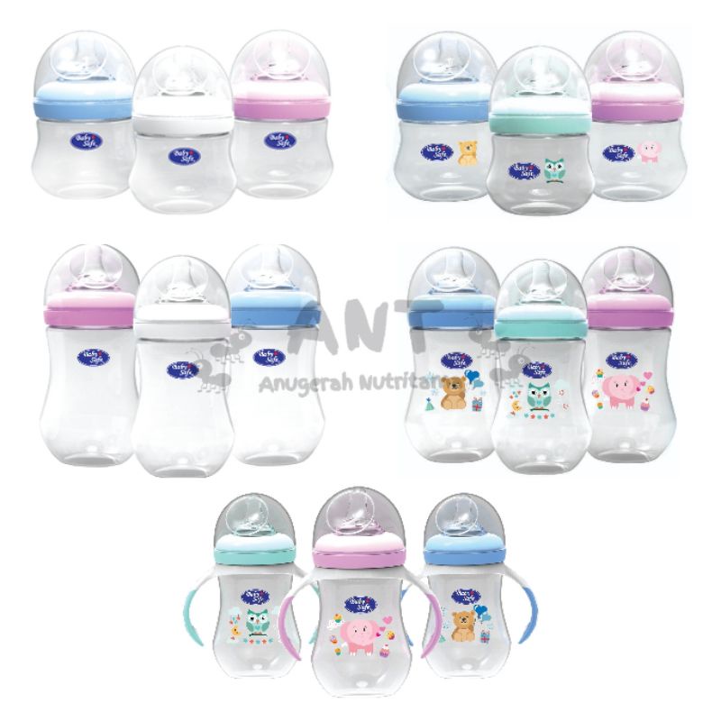 Baby Safe Wide Neck Bottle (Botol) 125ml &amp; 250ml