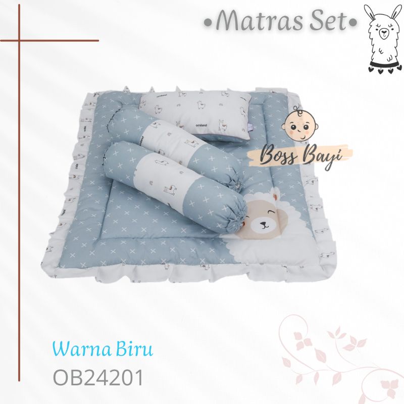 OMILAND - Matras Set / Alas Tidur Bayi Bantal Guling Set Alpaca Series